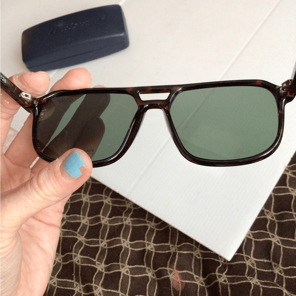 NEW ! on the Fly POLARIZED Quay Australia Brown Sunglasses with Green Lenses main image 8